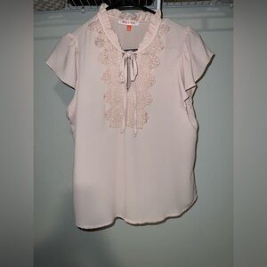 Elegant Cream Lace Blouse